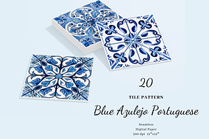 Watercolor Portuguese Tiles