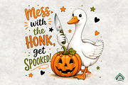 Funny Halloween Goose PNG, a Seasonal Illustration by Craft Nest (Thumbnail 1 of 3)