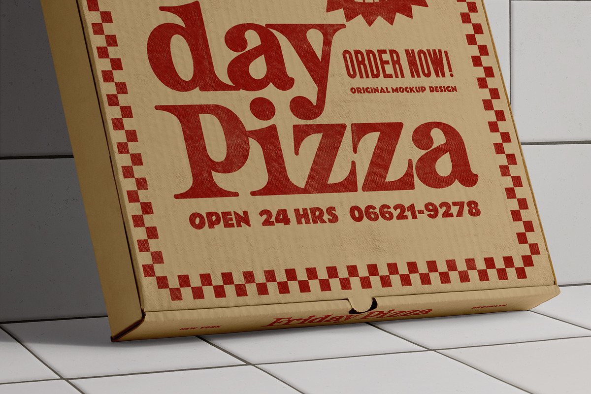 3 Pizza Box Mockup, a Cups & Container Mockup by eezo (Photo 8 of 10)
