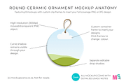 Round Ceramic Ornament Canva Mockup, a Mockup by Mockup Scene (Thumbnail 2 of 15)