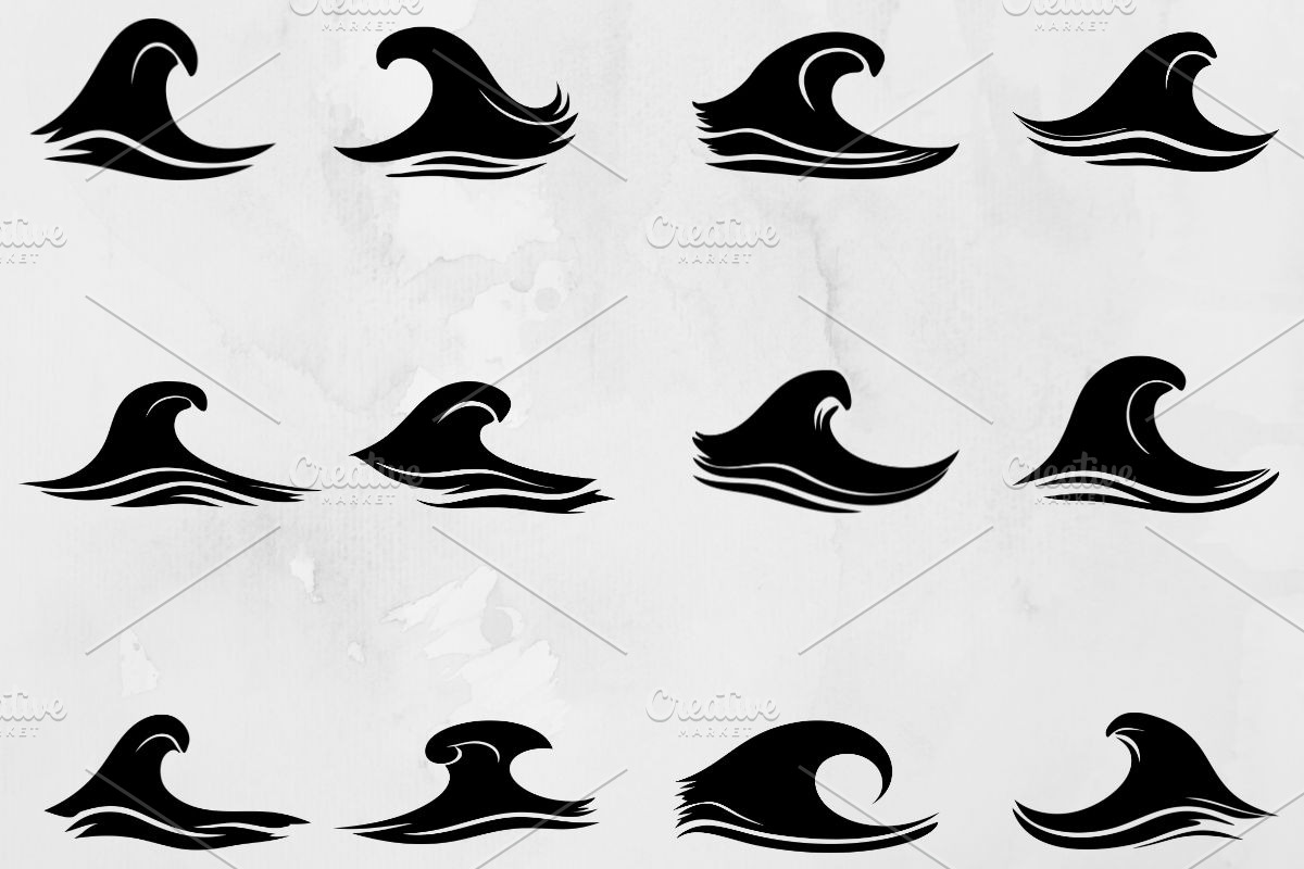 Wave Silhouette SVG, an Object Illustration by newminddesign (Photo 1 of 3)