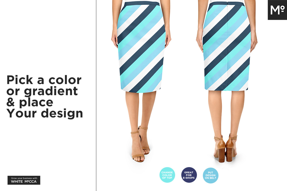 10x Women Skirts Mock-ups Set, a Pens & Pencil Mockup by Mocca Mockups Store (Photo 7 of 15)
