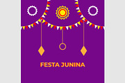 Festa Junina Design, a Decorative Illustration by Lakhan1998 (Thumbnail 3 of 4)