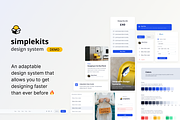 Simplekits Design Systems, an UI Kit Template by Fabrx Design (Thumbnail 1 of 6)