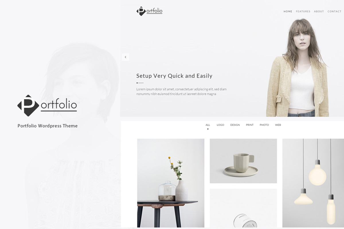 Portfolio - WordPress Theme, a WordPress Template by lazathemes