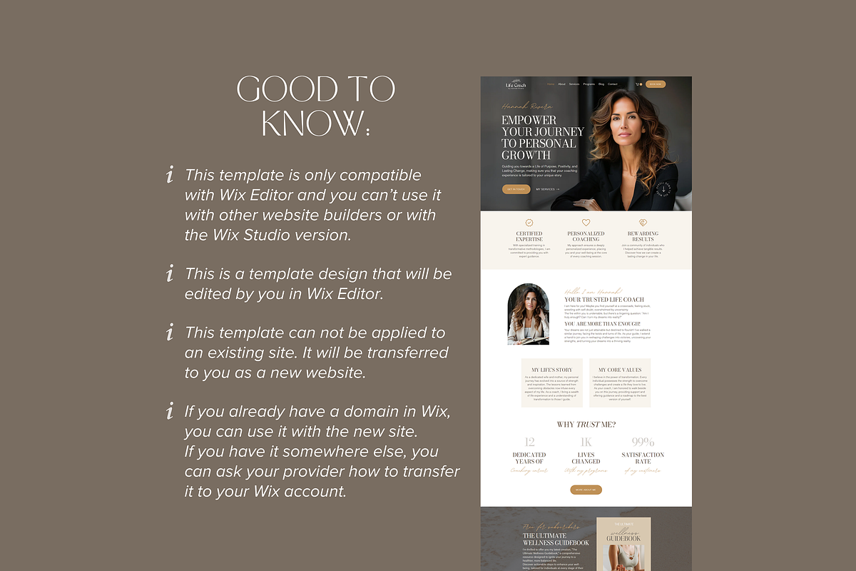 Life Coach Website Wix Template, a Wix Template by vectorocean (Photo 11 of 11)