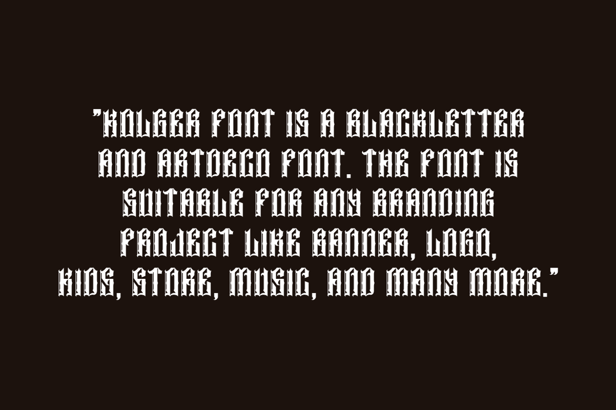 Kolger - Modern Blackletter Font, a Blackletter Font by QR Design Studio (Photo 5 of 8)