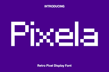 Pixela - Retro Pixel Display Font