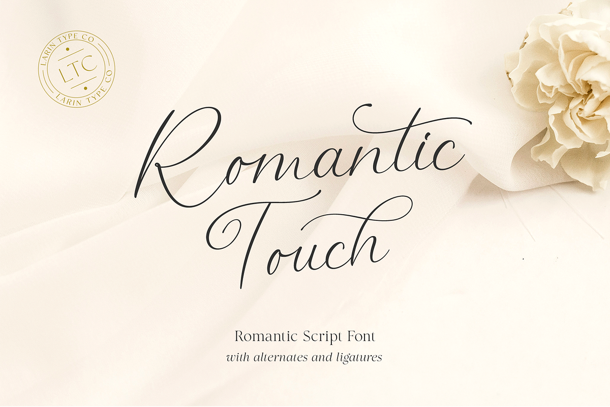 Romantic Touch, a Handwritten Font by Larin Type Co. (Photo 1 of 12)
