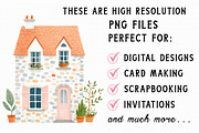 French Chateau Watercolor Clipart, an Illustration by Libby Wishes (Thumbnail 5 of 7)