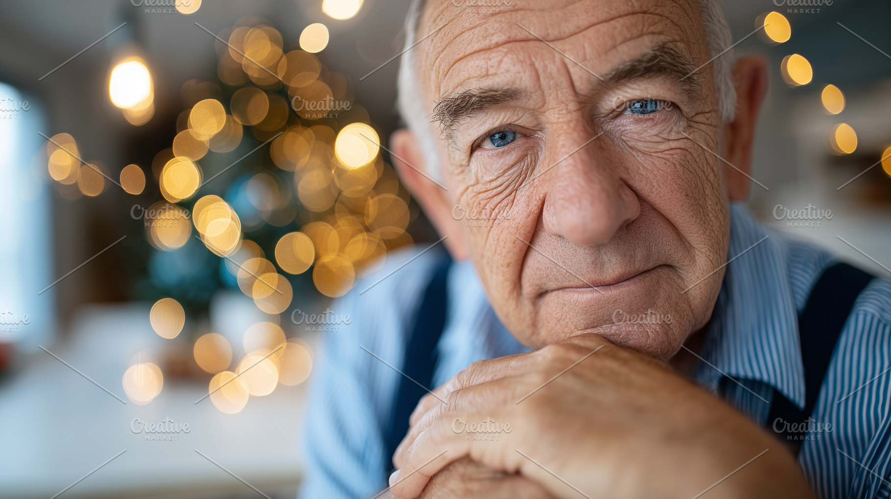 Close up portrait of an elderly man, a Person Photo by MistyDay
