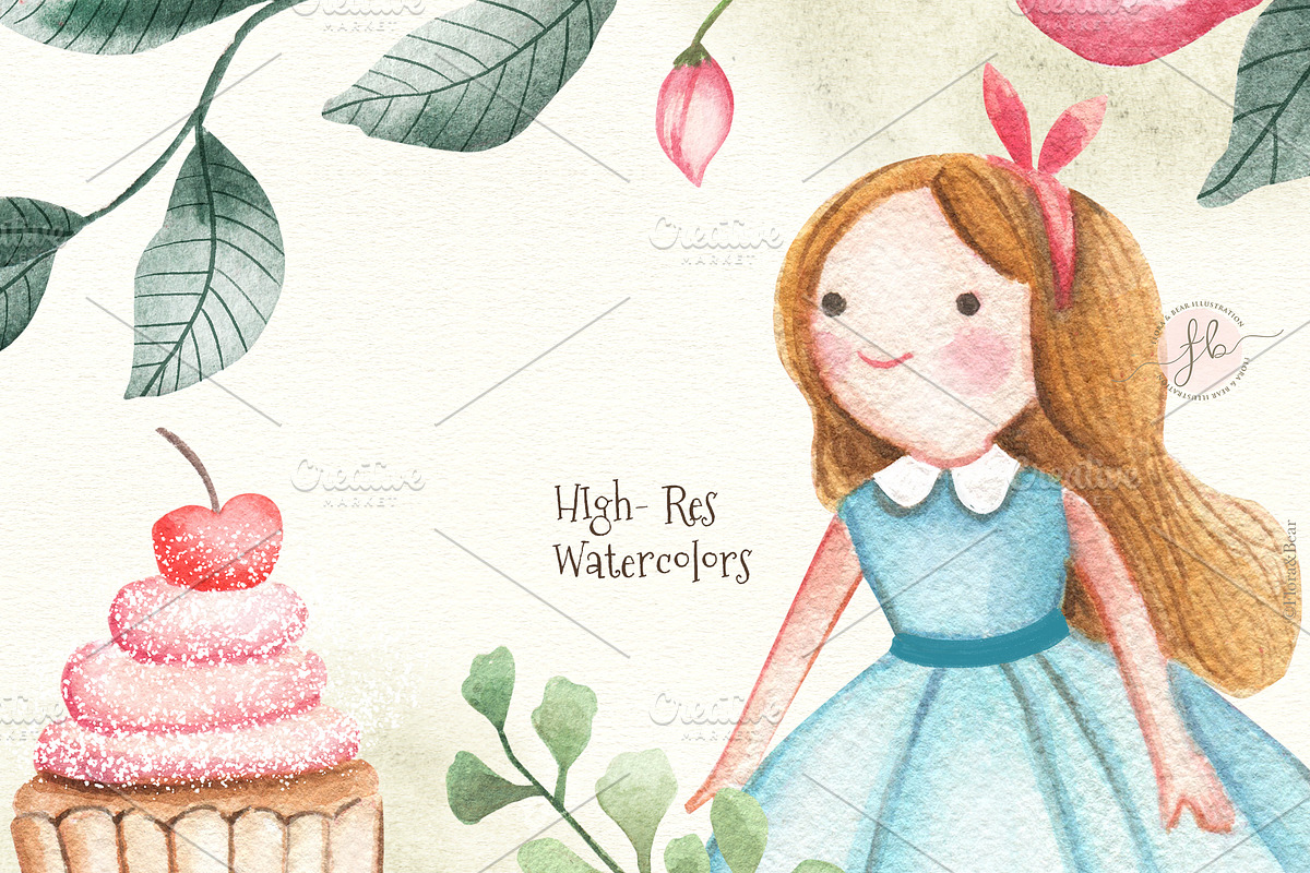Alice's Tea Party, an Animal Illustration by Flora+Bear (Photo 3 of 4)