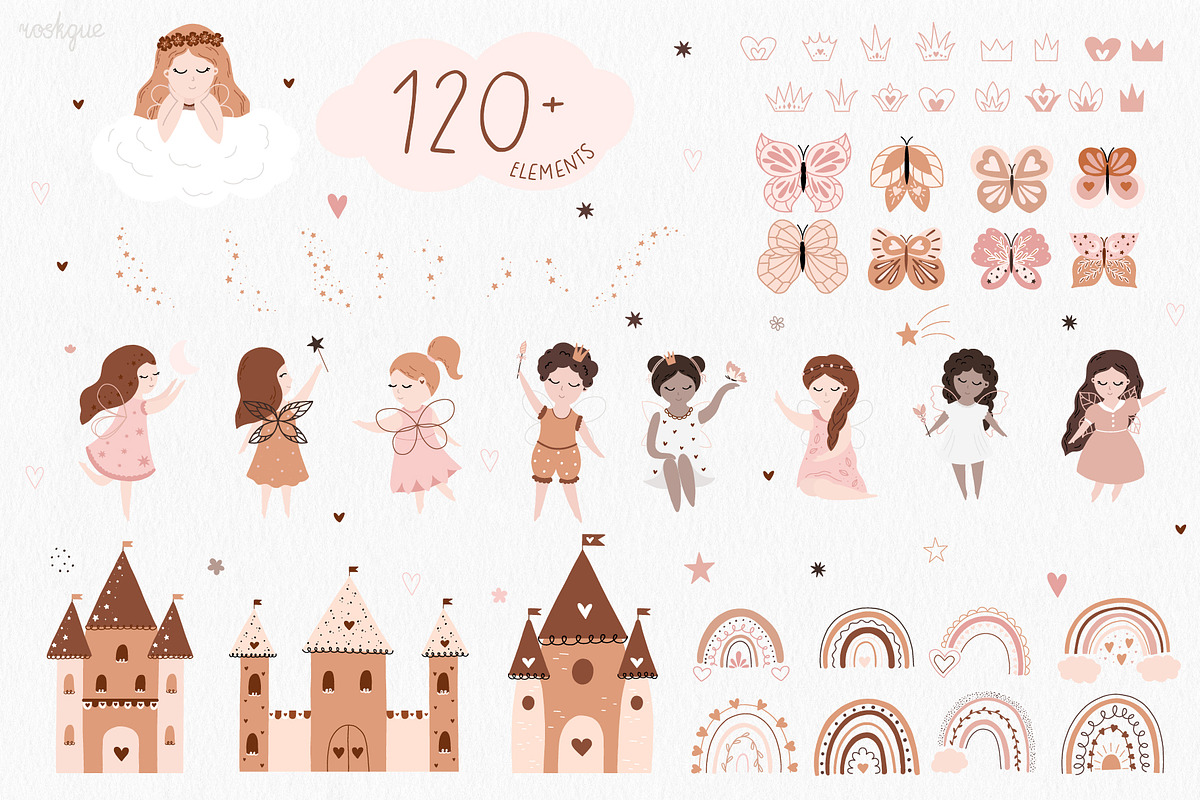 Fairies - Magic kids collection, a Decorative Illustration by roskque (Photo 3 of 13)