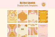 Retro Display Cards Templates, a Card Template by Hell Yeah Designs (Thumbnail 1 of 6)
