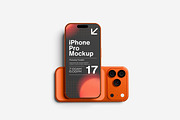 High Quality iPhone 17 Pro Mockup, an iPhone Mockup by AndikaGraphic (Thumbnail 4 of 5)