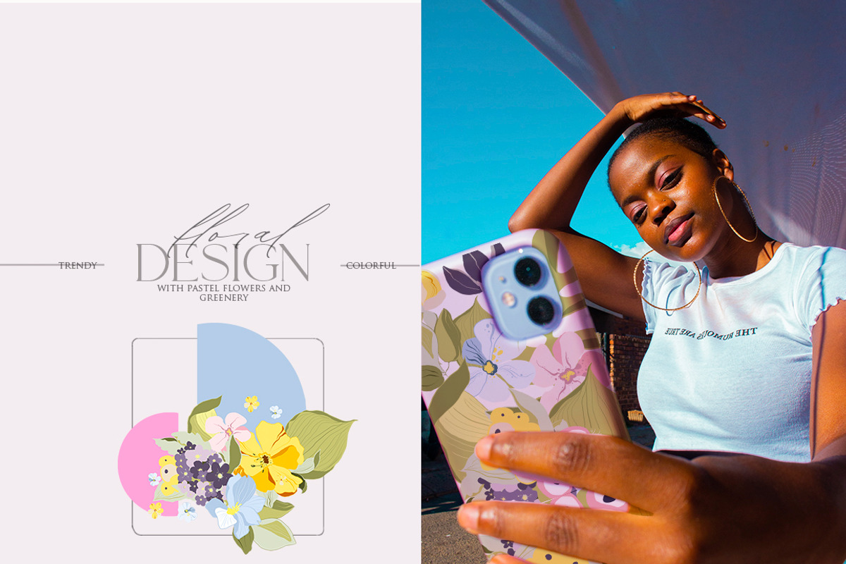 Pastel digital abstact flower bundle, a Decorative Illustration by 60secondsArt (Photo 13 of 14)