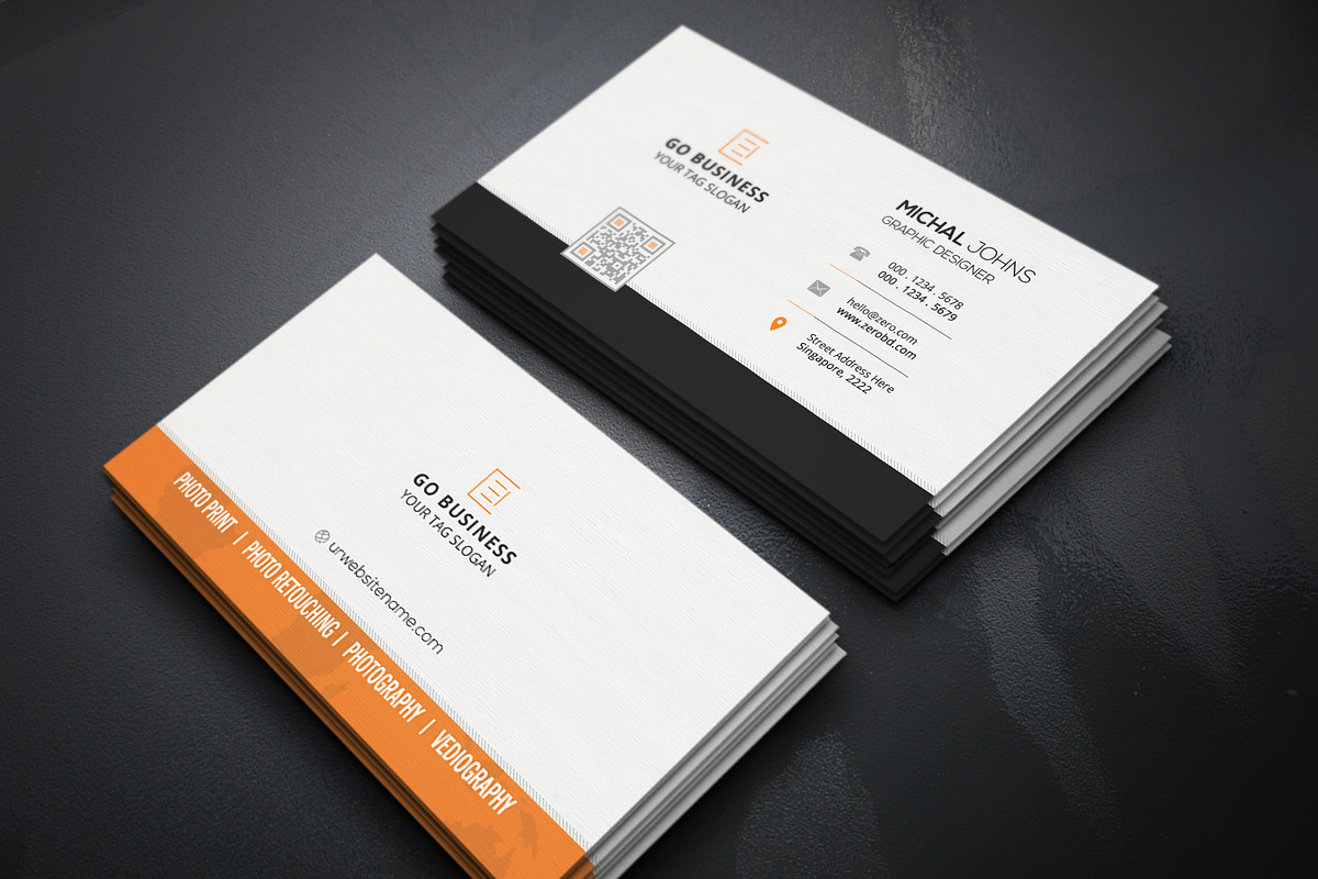 Business Cards 2 in 1, a Business Card Template by Genereux Art (Photo 8 of 8)