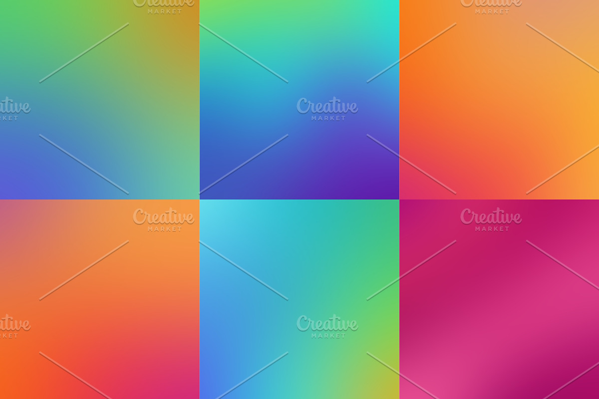 55 Blurred gradient backgrounds, a Texture Graphic by karetniy (Photo 6 of 10)