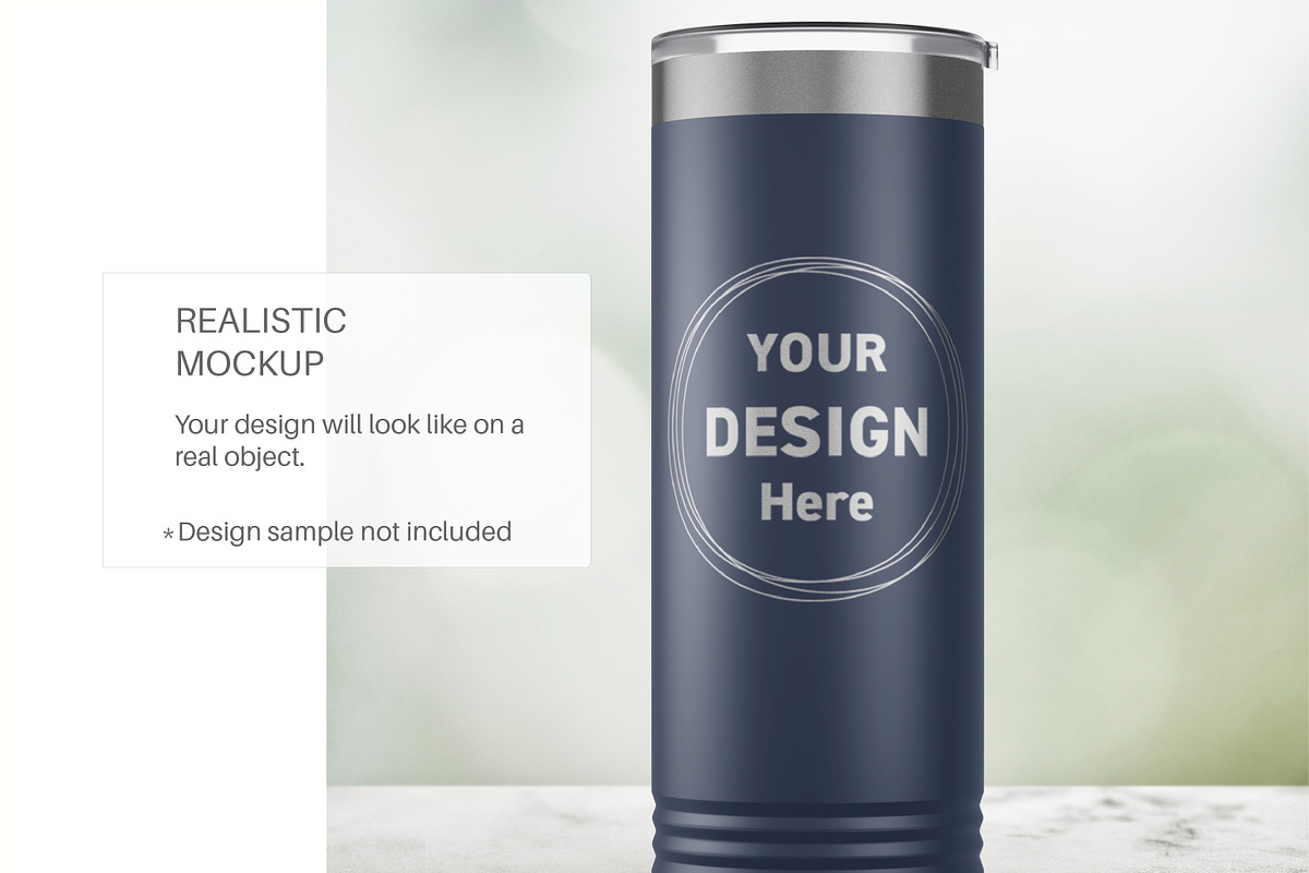 22oz Laser Engraved Tumbler Mockup, a Cups & Container Mockup by MockupsBox (Photo 3 of 8)