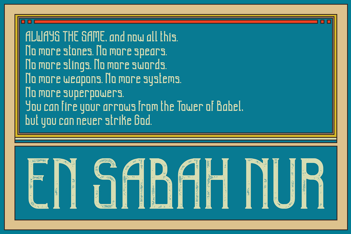 Sunblast Display Typeface preview 4