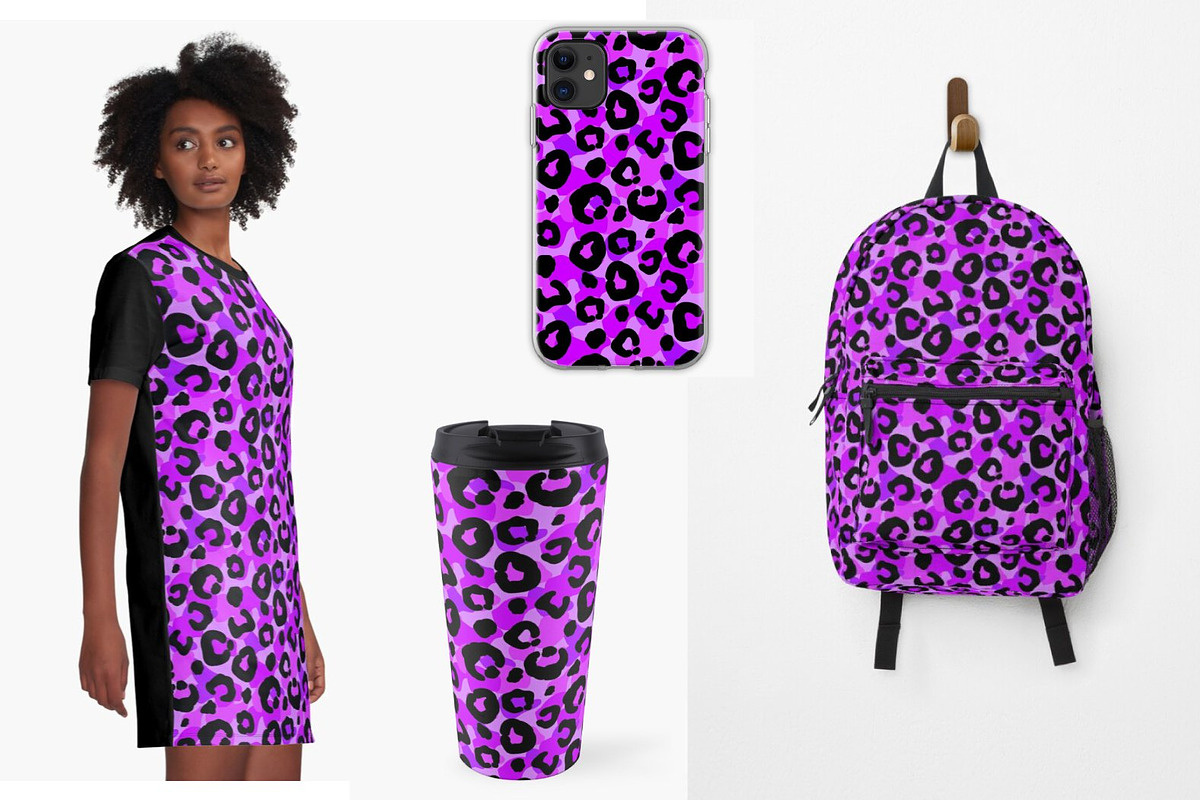 Seamless leopard patterns collection, a Pattern Graphic by PatapovaVika (Photo 2 of 3)