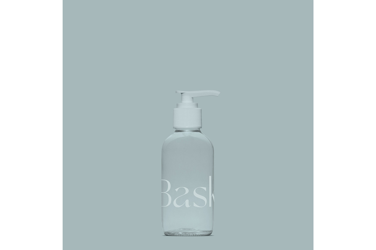 Glass Cosmetic Pump Bottle Mockup, a Pens & Pencil Mockup by Copal (Photo 4 of 17)