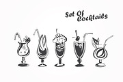 Black Cocktail Icons, an Object Graphic by logika 600 (Thumbnail 1 of 2)