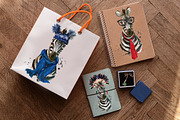 Set zebra portraits .4 styles, an Animal Illustration by art_mouse (Thumbnail 8 of 8)