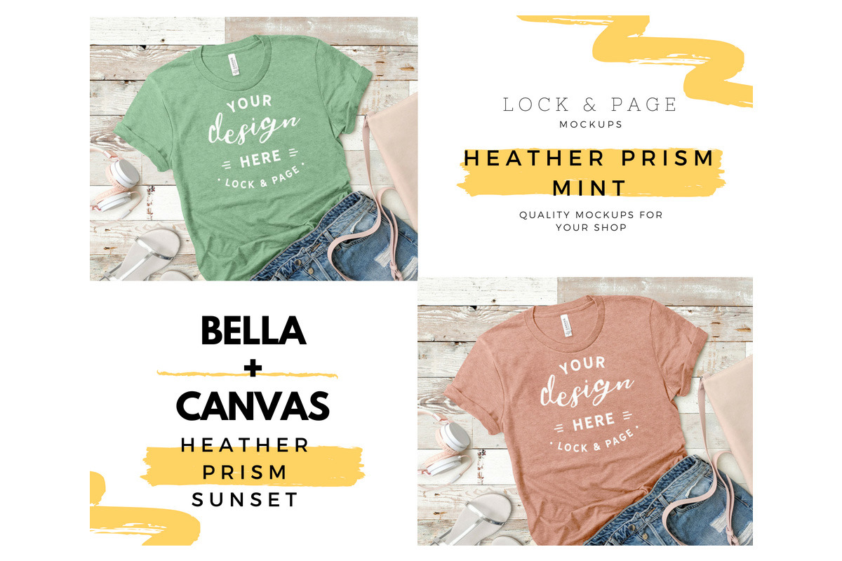 Bella Canvas 3001 Mega Bundle Mockup, a Shirt Mockup by lock and page (Photo 75 of 84)