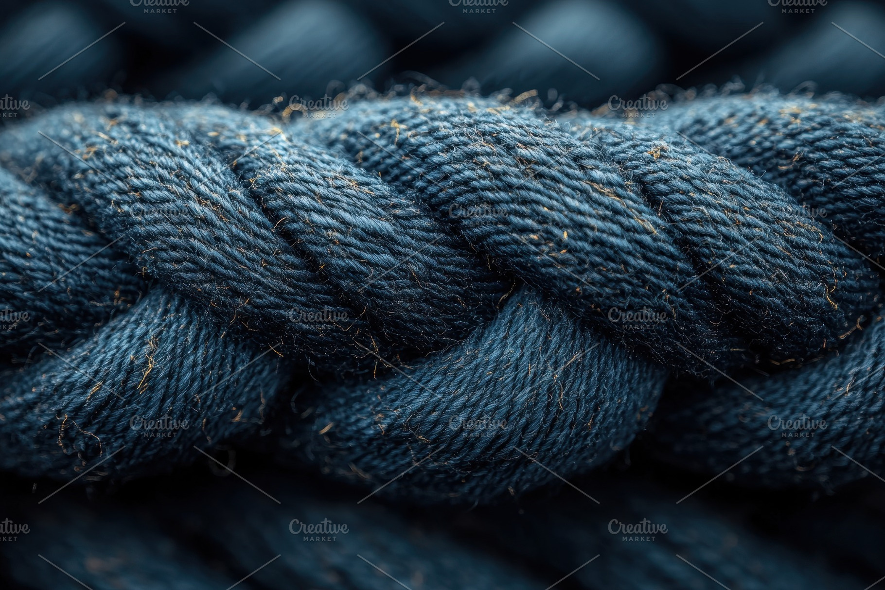 Detailed close-up of strong, twisted, a Photo by Tanuart