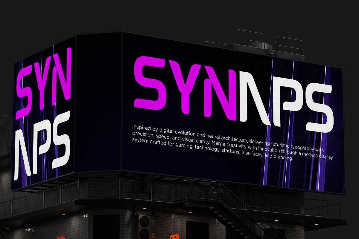Mecha - Futuristic Tech Display Font, a Sans Serif Font by Font Liner (Photo 5 of 9)