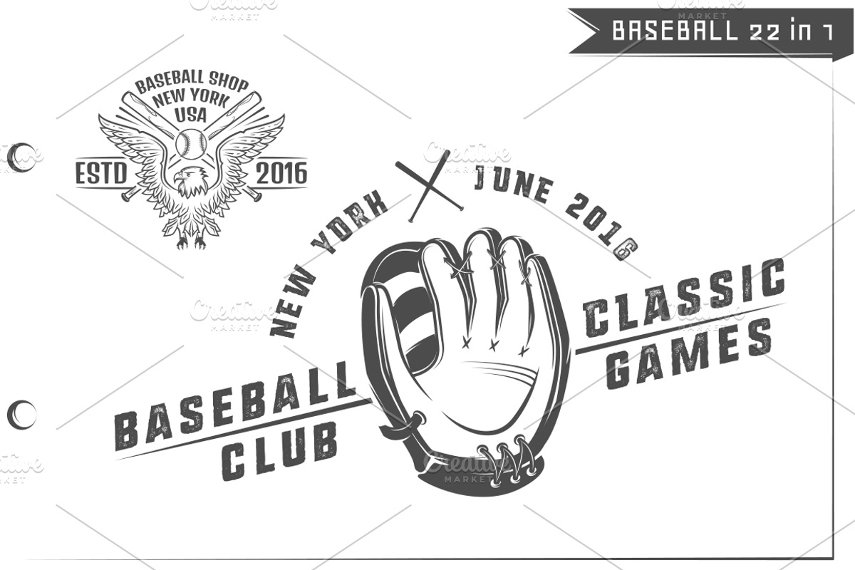 22 in 1 Set of Baseball, an Illustration by Hadanello88 (Photo 5 of 5)