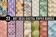 Art Deco Digital Paper Bundle, a Pattern Graphic by DreamArtGraphic (Thumbnail 1 of 5)