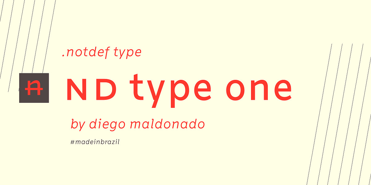 nd type one, a Sans Serif Font by Notdef Type (Photo 1 of 12)