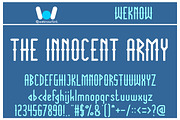 The Innocent army font, a Font by weknow (Thumbnail 1 of 5)