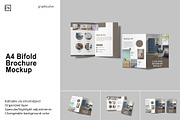 A4 Bifold Brochure Mockup, a Brochure Template by Graphiculon (Thumbnail 1 of 11)