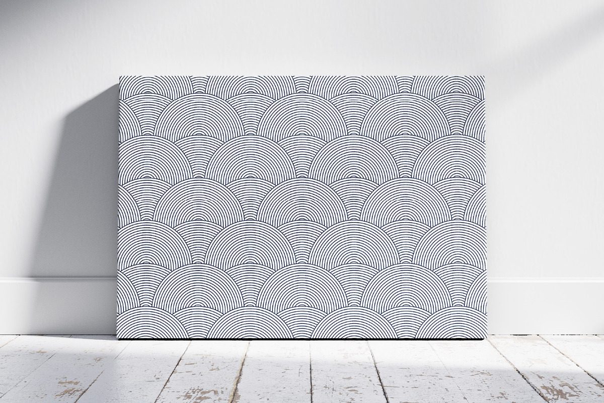 Wavy Scales Radial Stripes Pattern, a Pattern Graphic by vladwel (Photo 3 of 4)