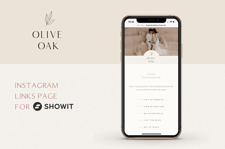 Elegant Showit Instagram Link in Bio