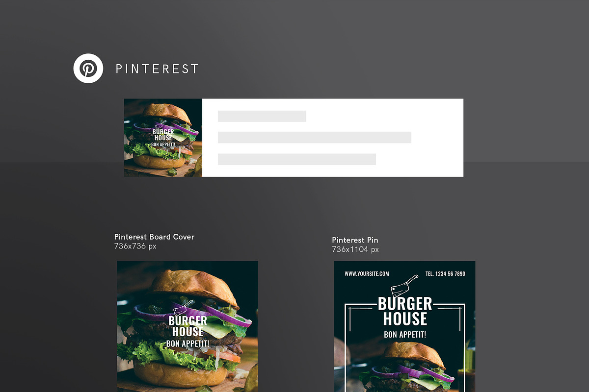 Social Media Pack | Burger House, a Social Media Template by Amber Graphics (Photo 7 of 10)