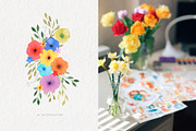 Earth Peace Love Watercolor Set, a Person Illustration by Art Dari Autumn (Thumbnail 8 of 12)