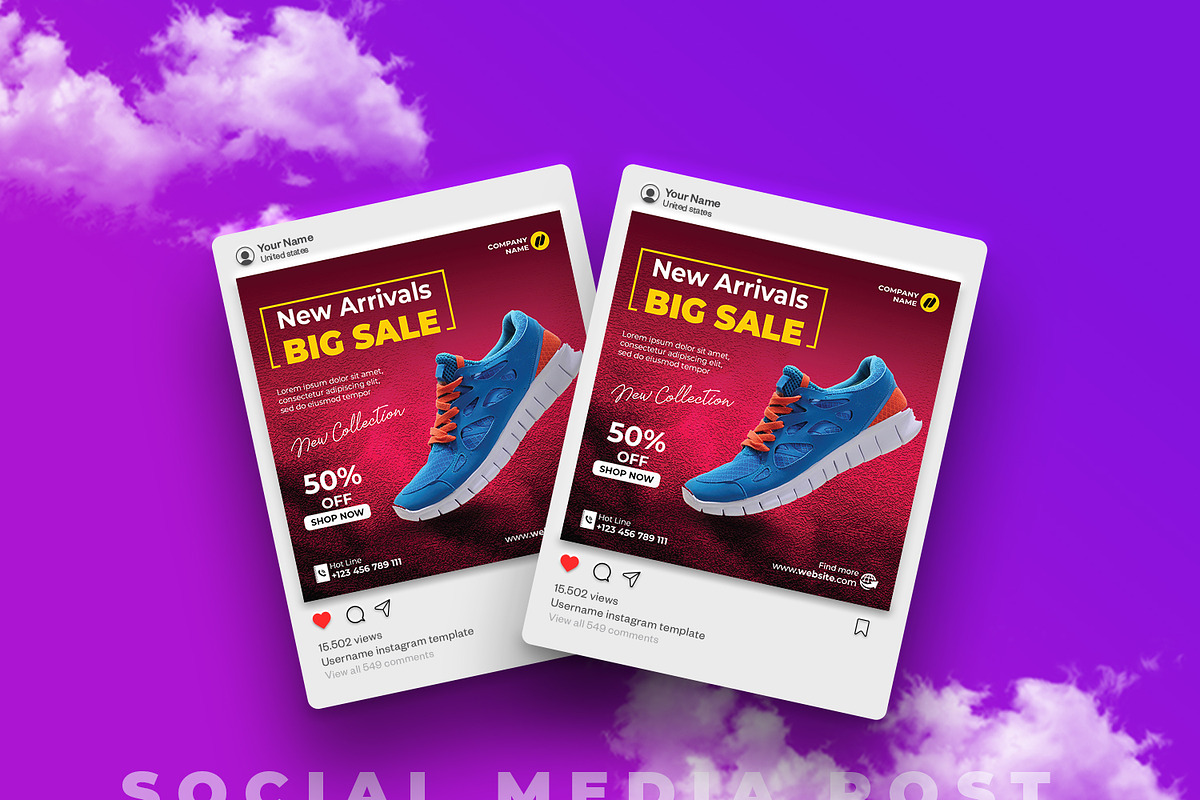 Product sale Social Media Post, a Social Media Template by designSultan (Photo 3 of 4)