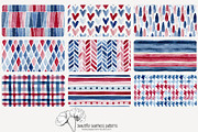 70 red white blue seamless pattern, a Pattern Graphic by Poppy Lane Studio (Thumbnail 8 of 10)