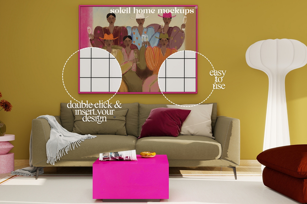 CALYPSO | Colorful Frame Mockup Set, a Household Mockup by SoleilHomeMockups (Photo 2 of 11)