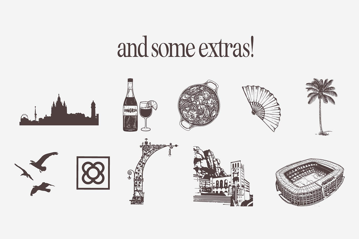 Barcelona · City landmarks, an Illustration by BluWisp (Photo 4 of 7)