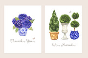Watercolor Chinoiserie Topiary, an Illustration by RhianAwni (Thumbnail 3 of 8)