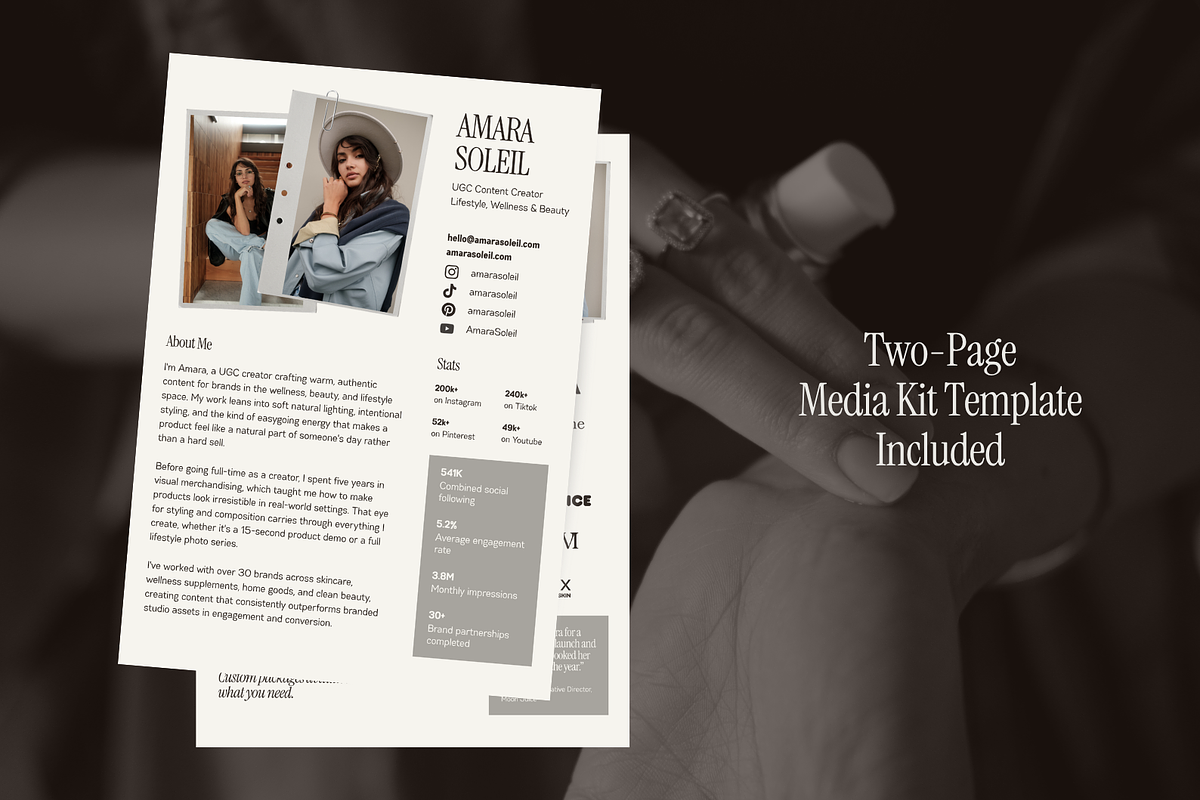 UGC Portfolio Template | Canva, a Landing Page Template by tendercult (Photo 6 of 7)