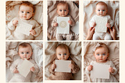 Cute Nursery Card Mockups., a Books & Magazine Mockup by Designwork (Thumbnail 4 of 15)
