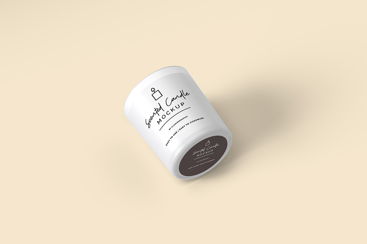 Scented Candle & Box Mockups, a Packaging Mockup by Illusiongraphic (Photo 2 of 15)
