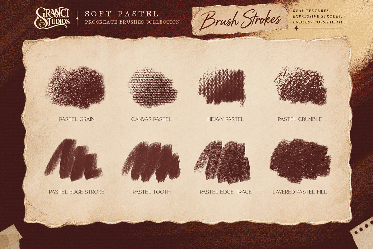 SOFT PASTEL BRUSHES — PROCREATE, a Brush Add-On by GRANCI STUDIOS (Photo 2 of 7)