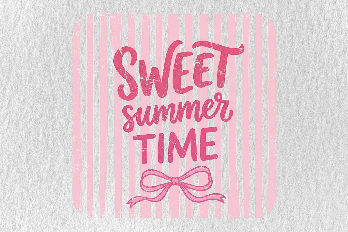 Coquette Bow Summer Sublimation, a Seasonal Illustration by DreamPrint404 (Photo 1 of 6)